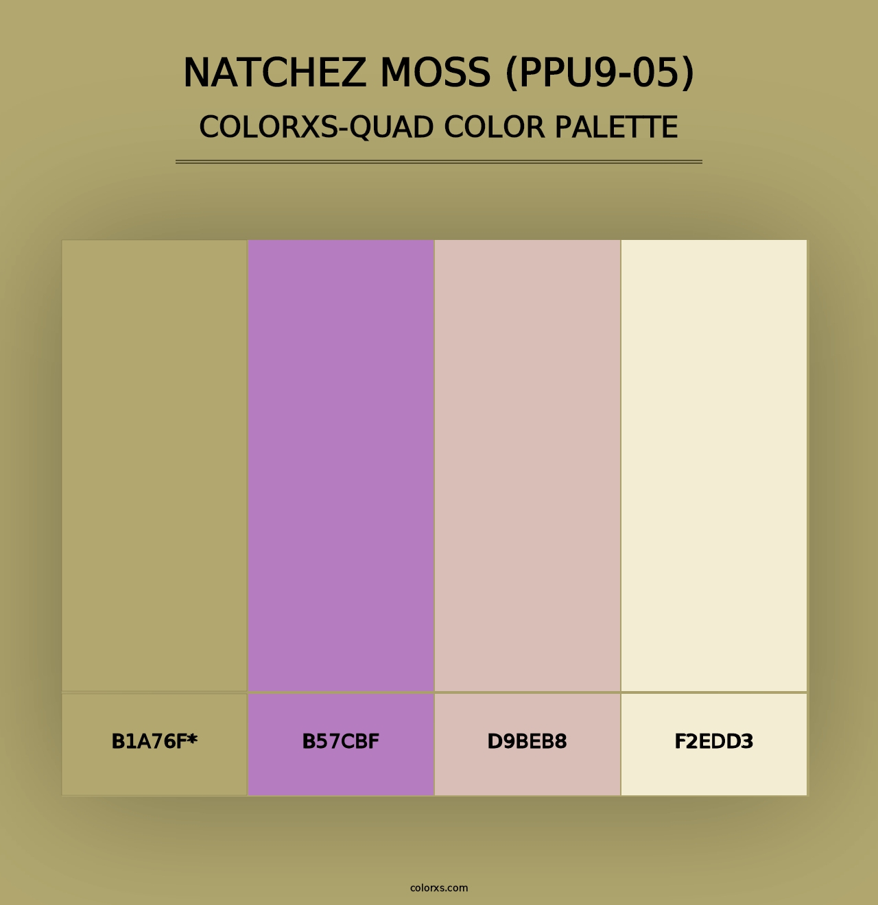 Natchez Moss (PPU9-05) - Colorxs Quad Palette