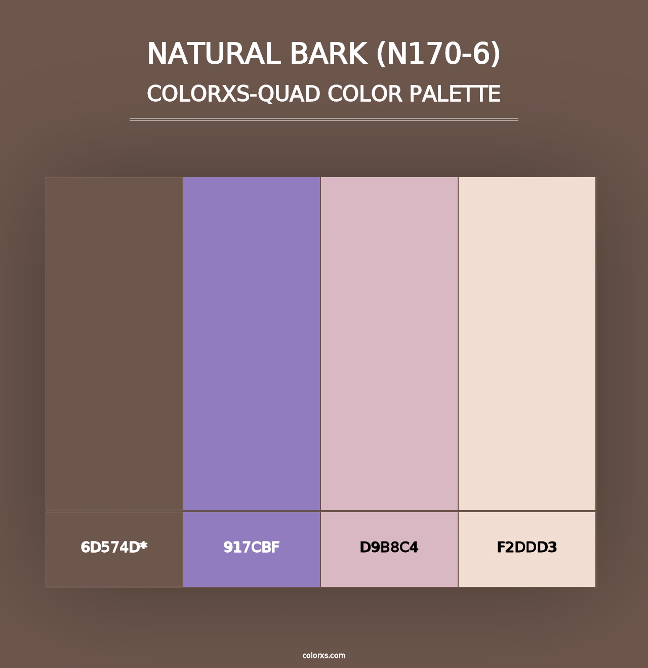 Natural Bark (N170-6) - Colorxs Quad Palette