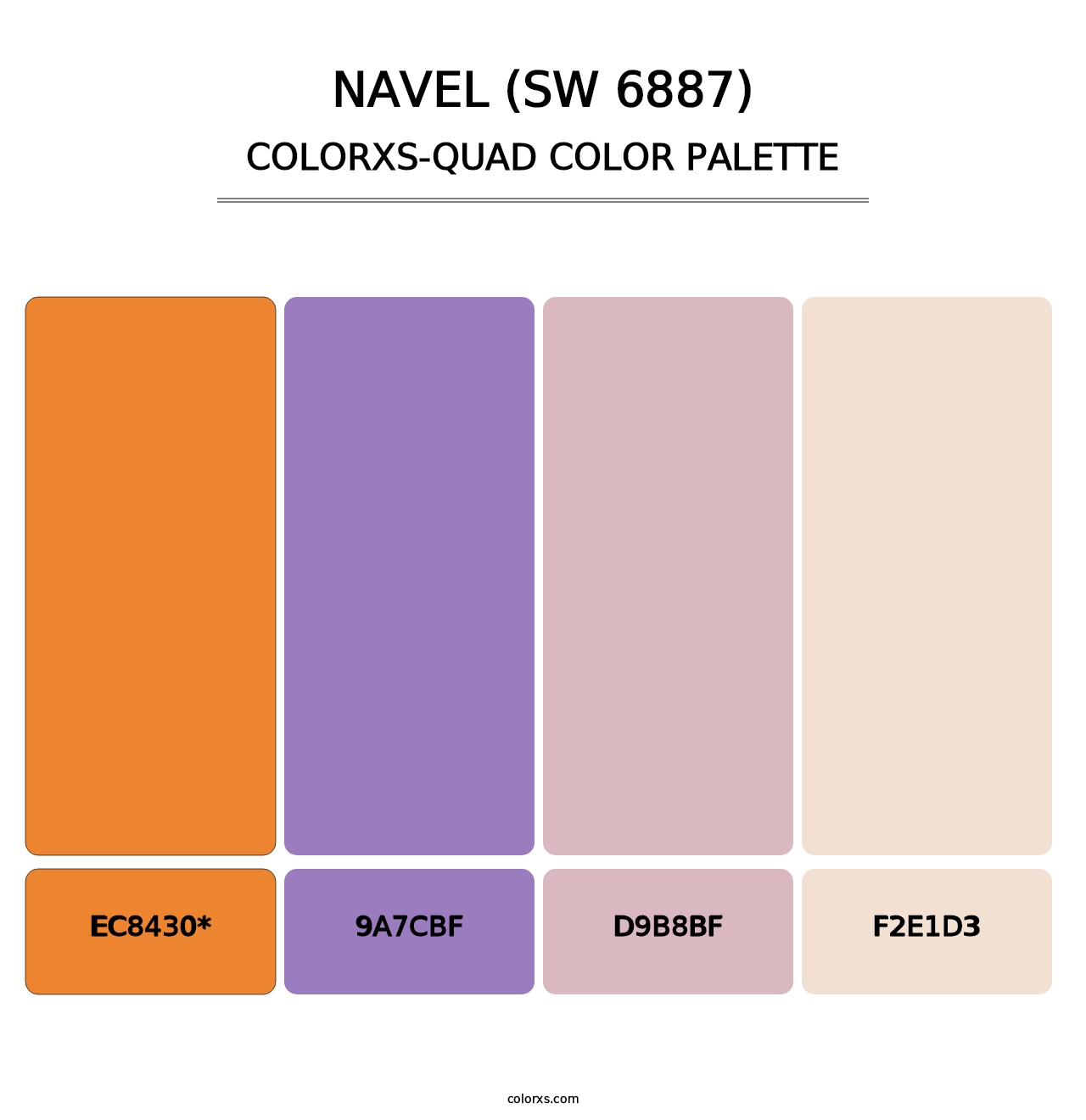 Navel (SW 6887) - Colorxs Quad Palette