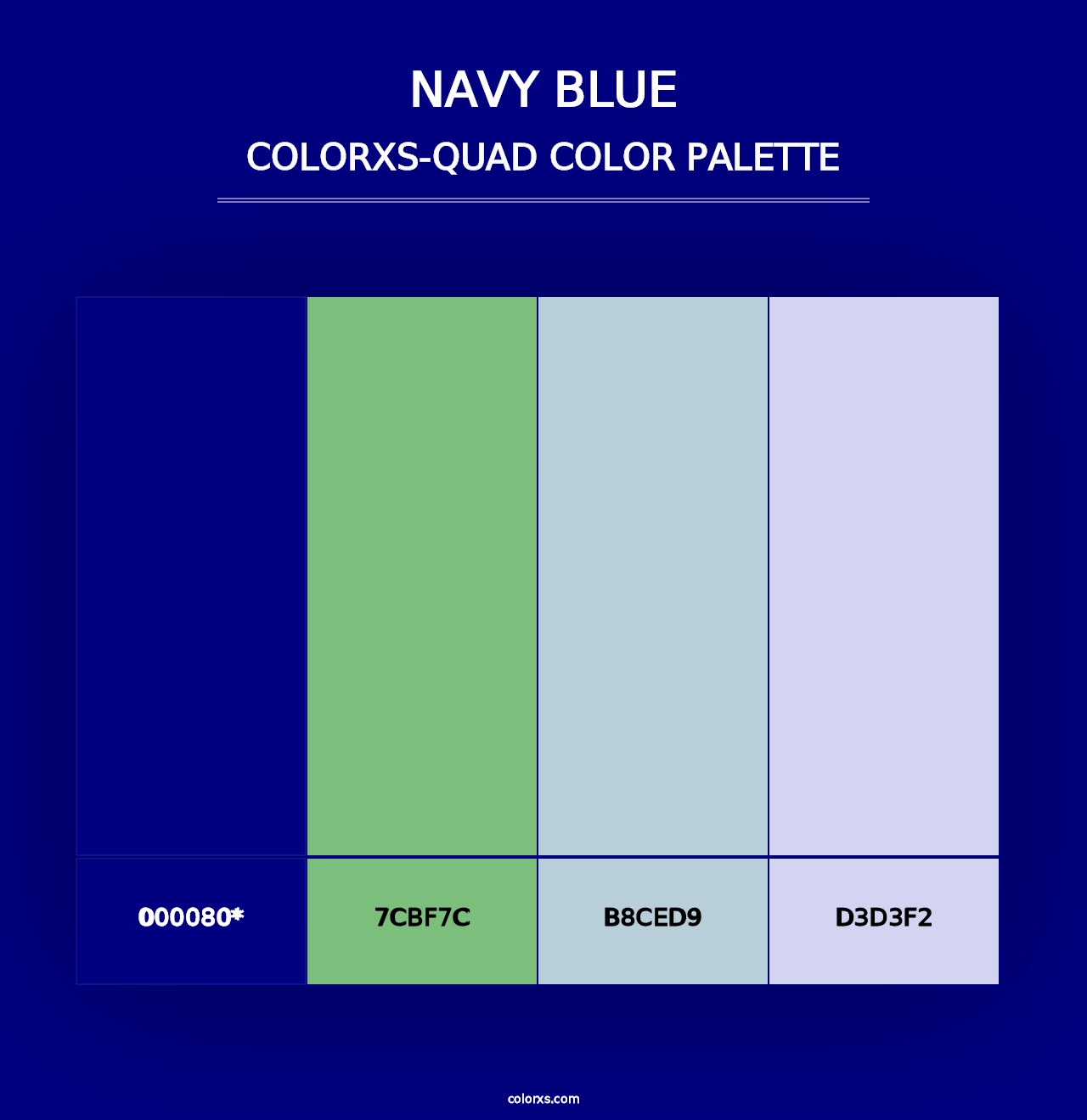 Navy Blue - Colorxs Quad Palette