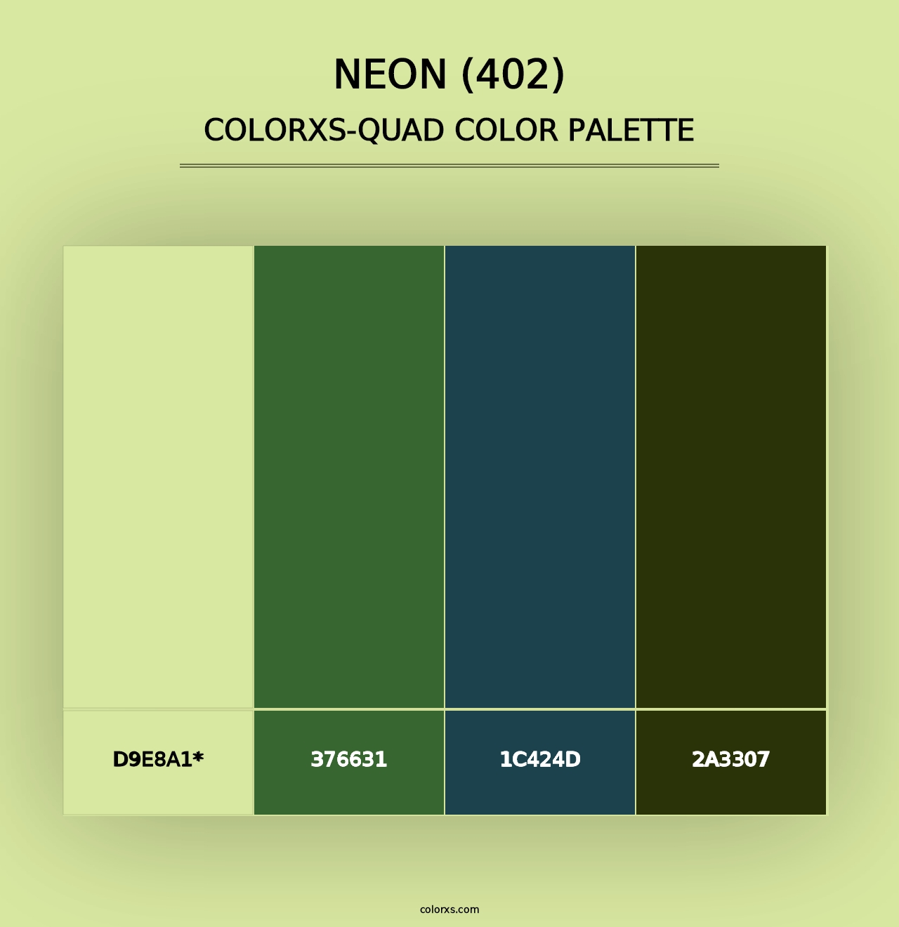 Neon (402) - Colorxs Quad Palette