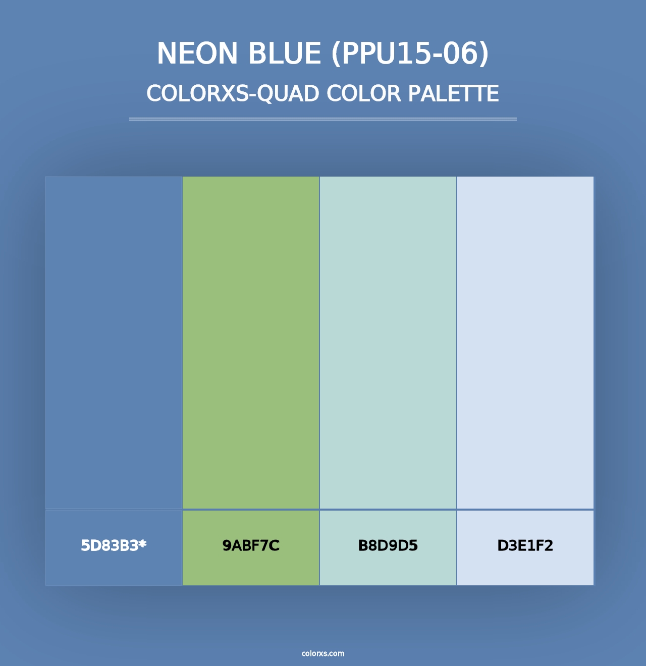 Neon Blue (PPU15-06) - Colorxs Quad Palette