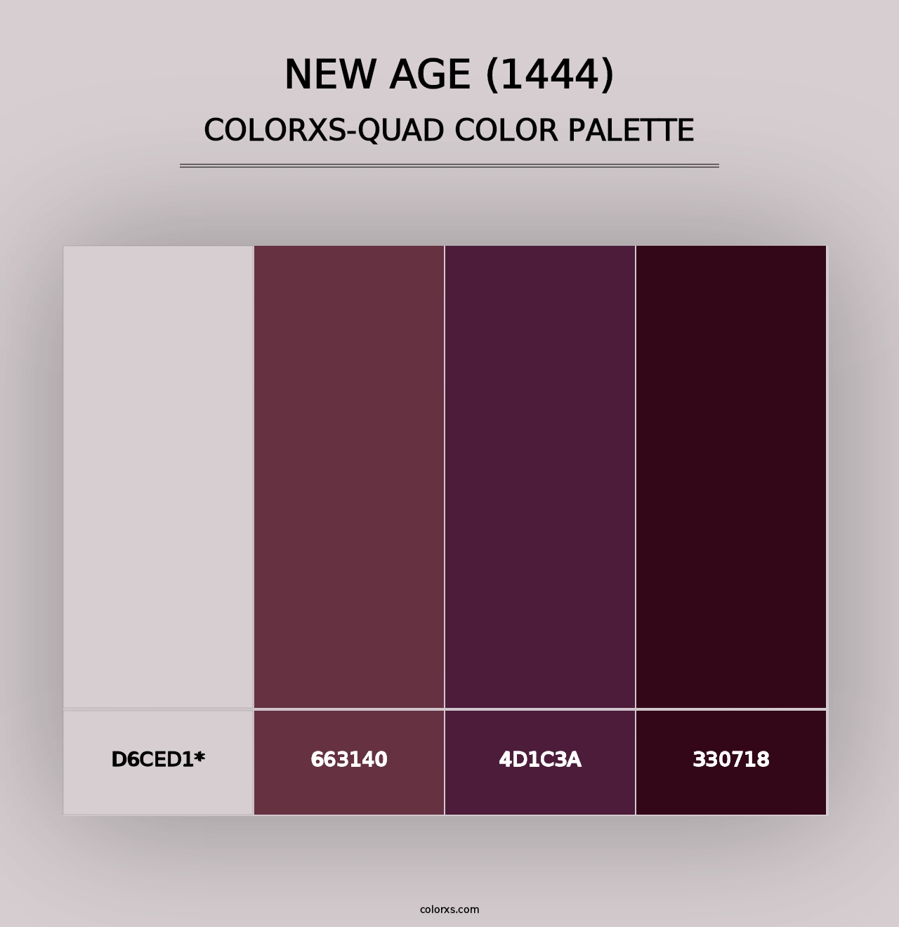 New Age (1444) - Colorxs Quad Palette