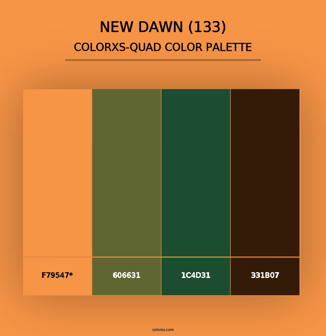 New Dawn (133) - Colorxs Quad Palette