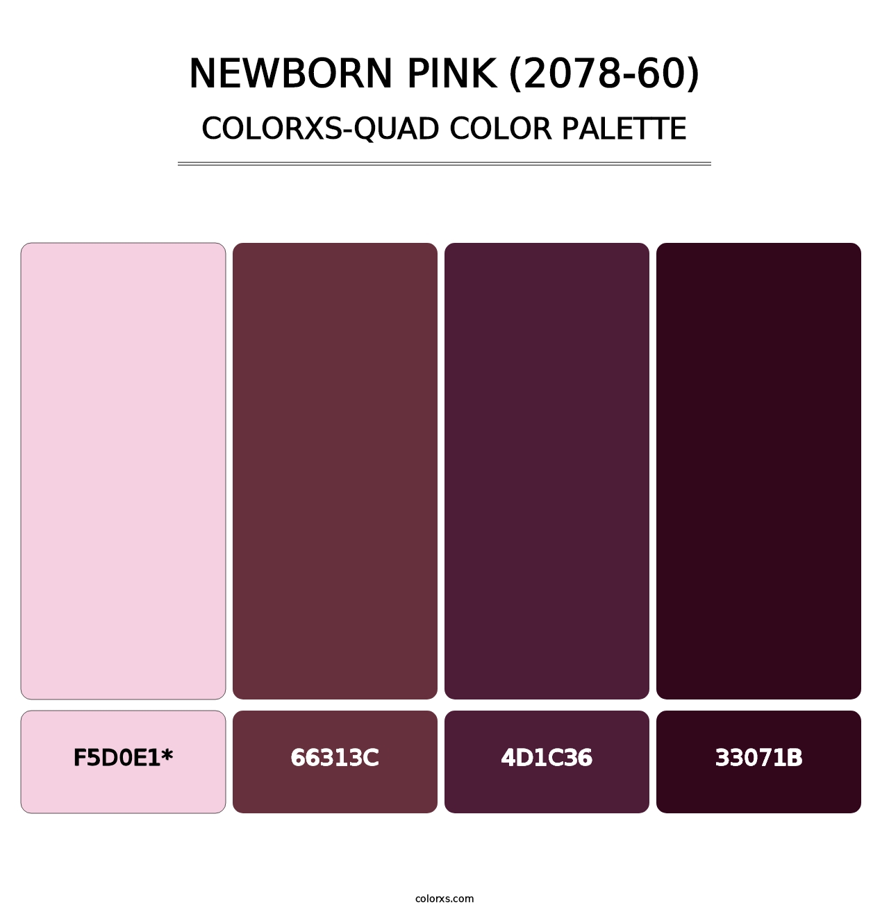 Newborn Pink (2078-60) - Colorxs Quad Palette