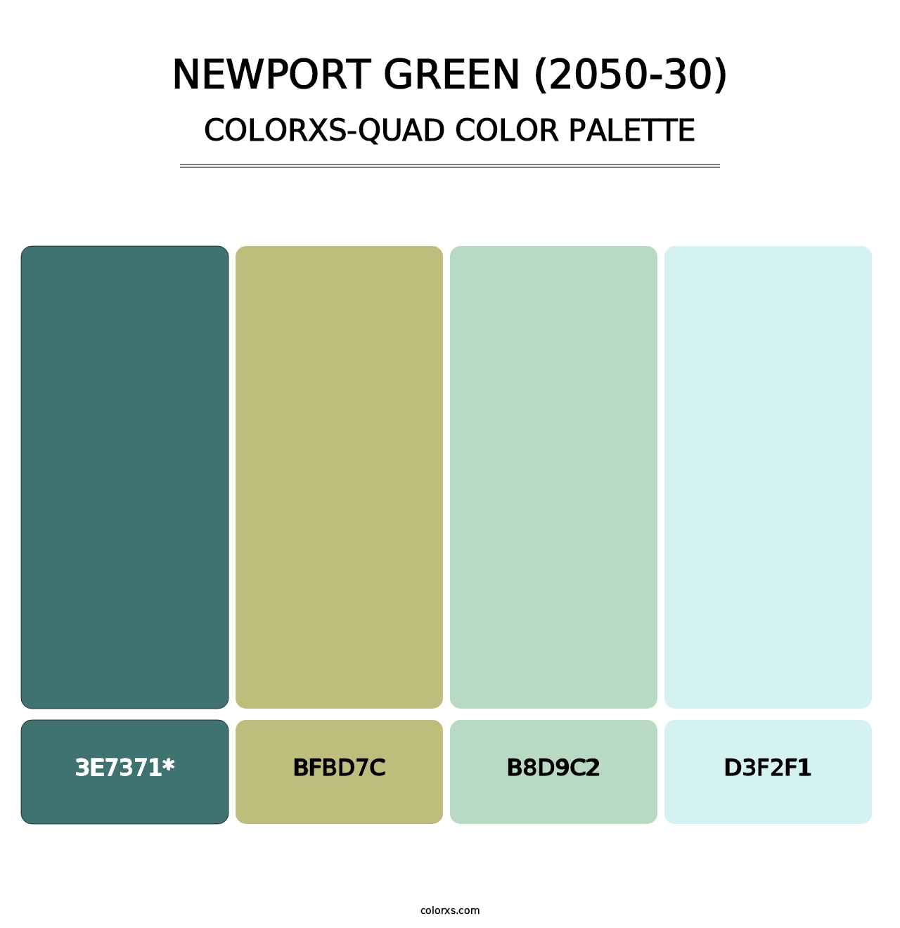 Newport Green (2050-30) - Colorxs Quad Palette