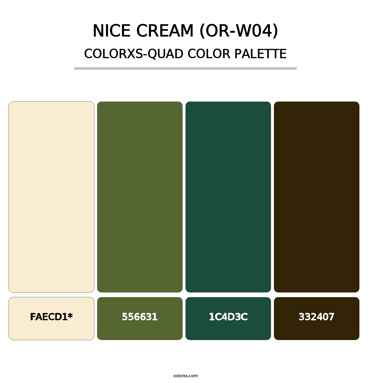 Nice Cream (OR-W04) - Colorxs Quad Palette