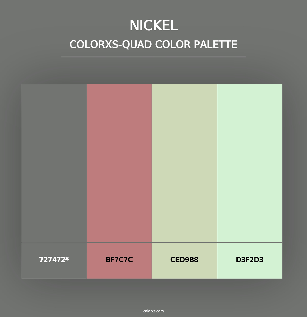 Nickel - Colorxs Quad Palette