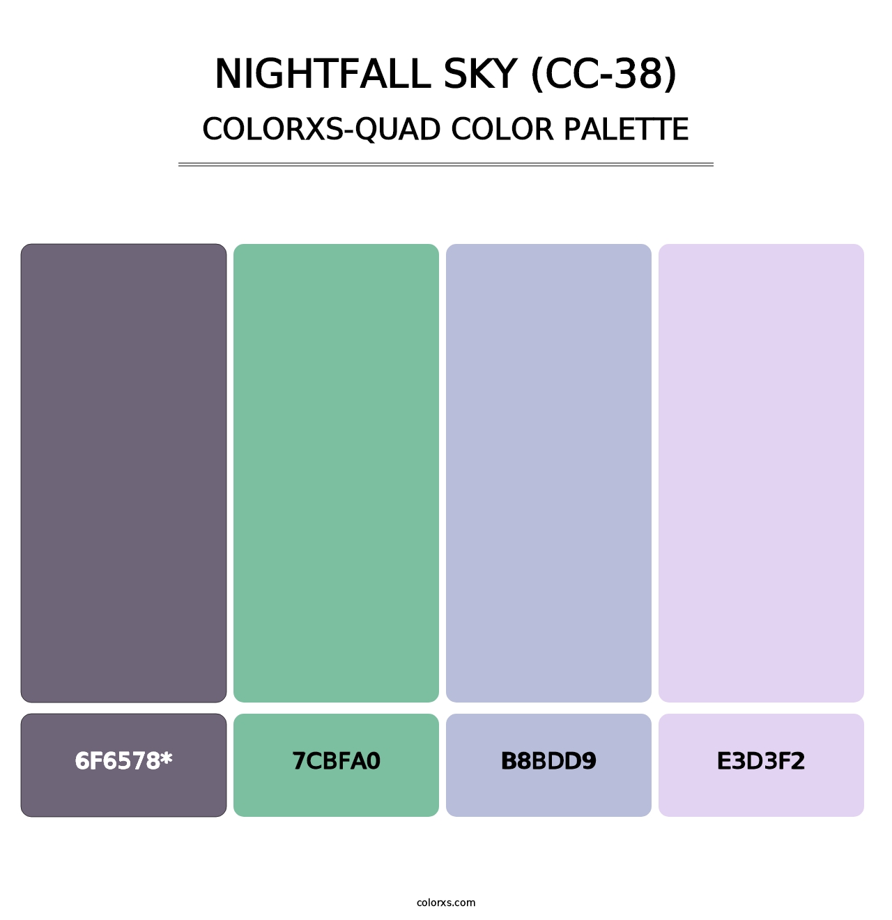 Nightfall Sky (CC-38) - Colorxs Quad Palette