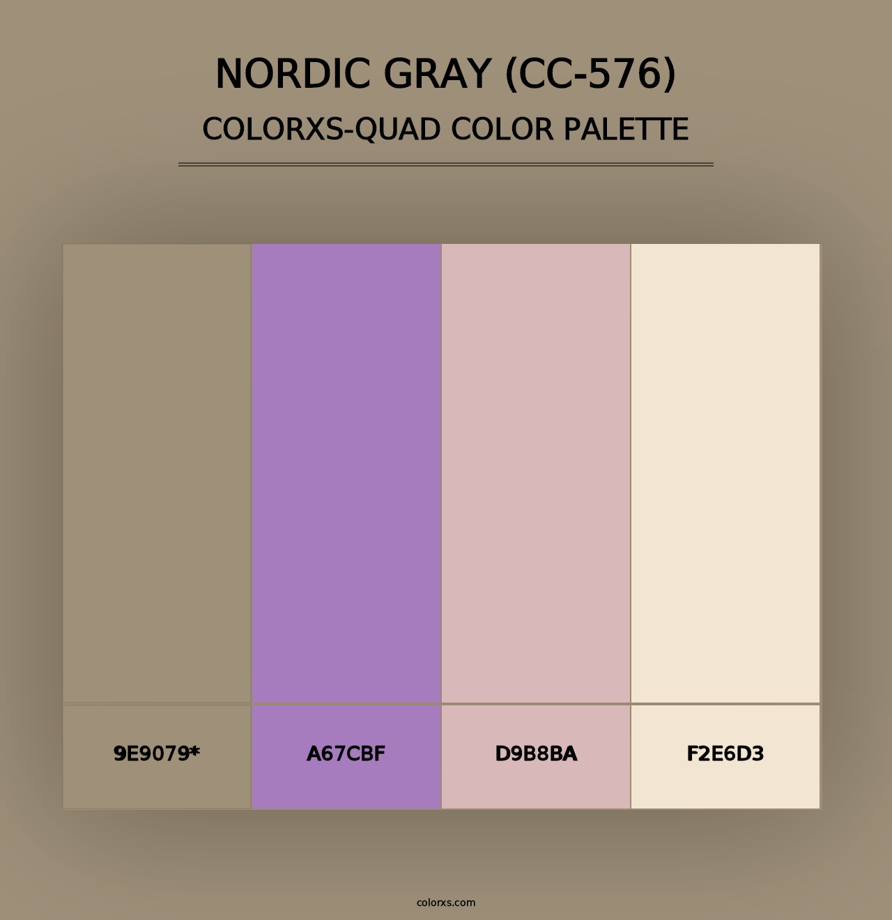 Nordic Gray (CC-576) - Colorxs Quad Palette