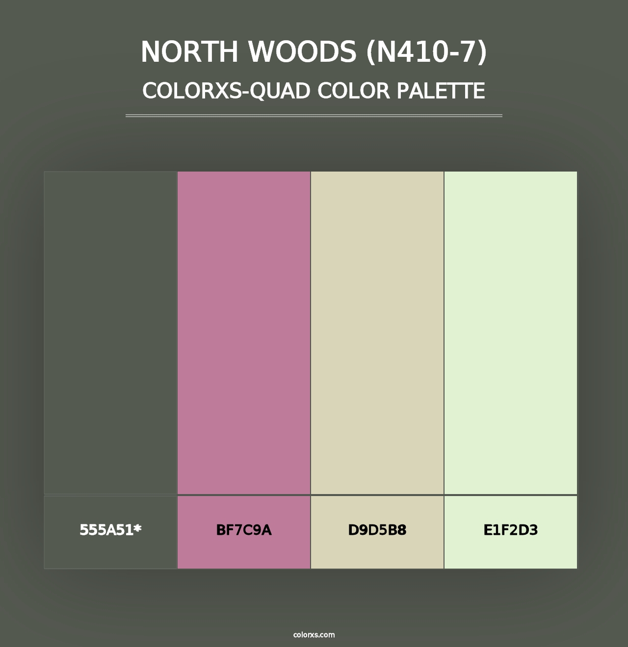 North Woods (N410-7) - Colorxs Quad Palette