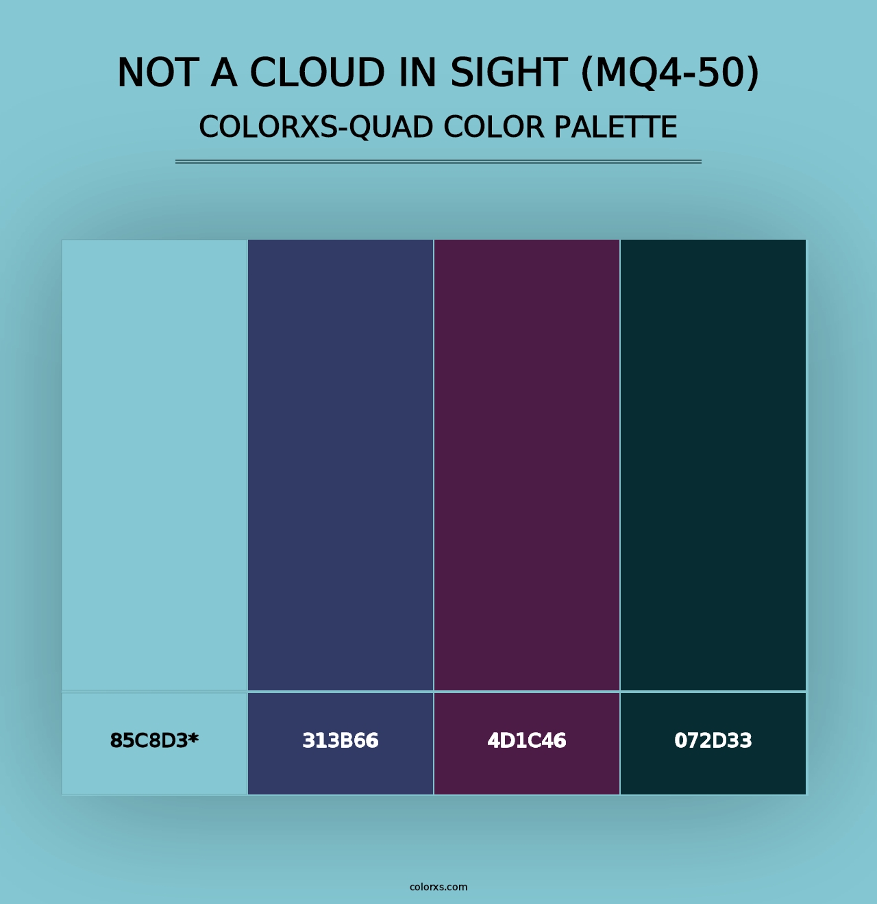 Not A Cloud In Sight (MQ4-50) - Colorxs Quad Palette