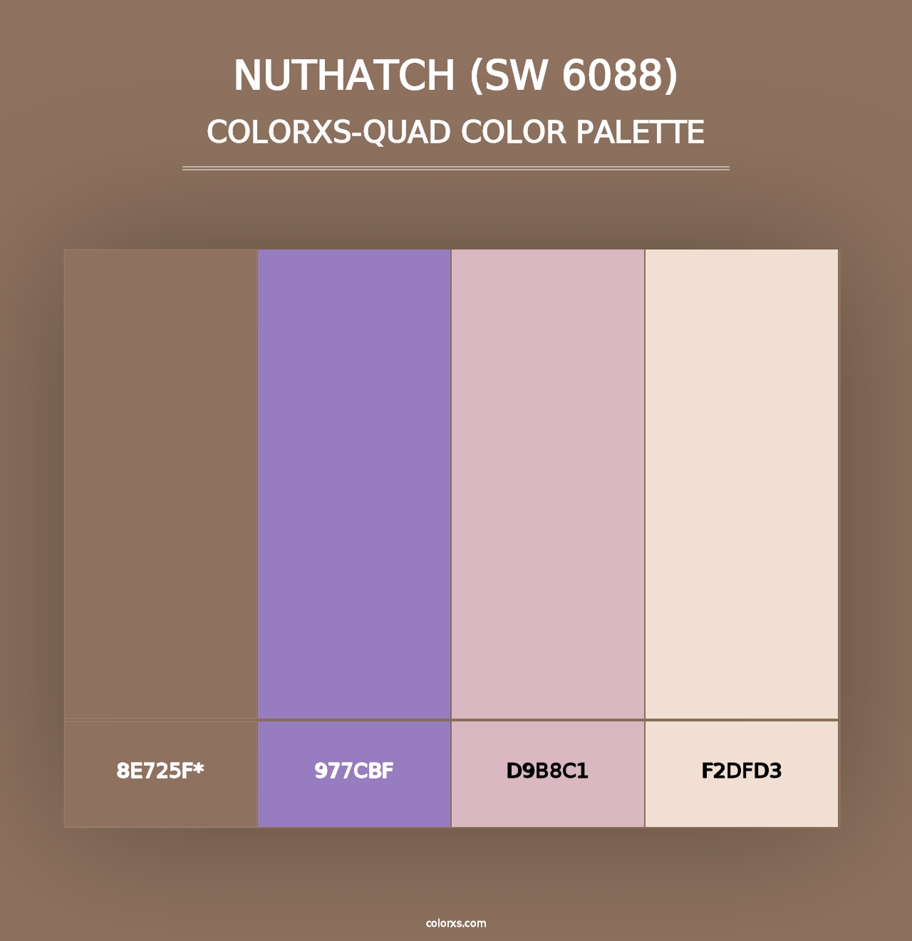 Nuthatch (SW 6088) - Colorxs Quad Palette