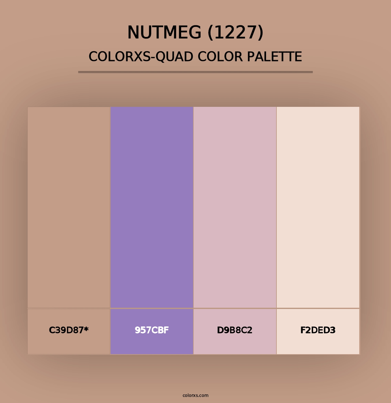 Nutmeg (1227) - Colorxs Quad Palette