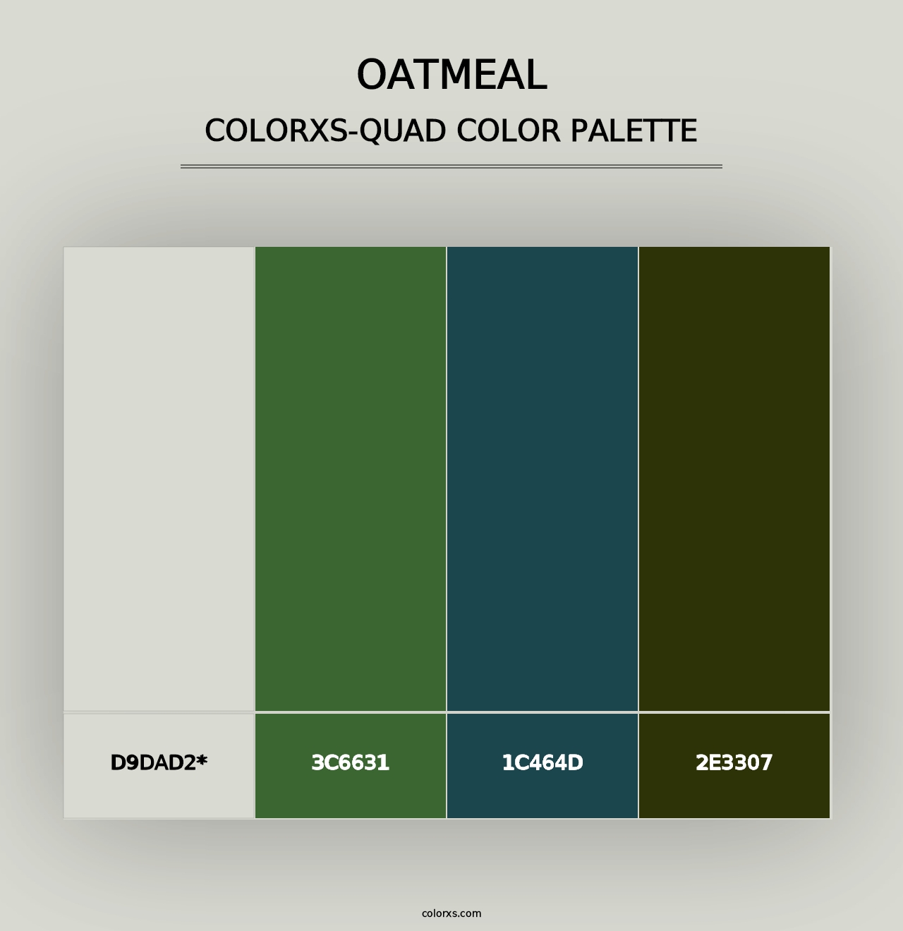 Oatmeal - Colorxs Quad Palette