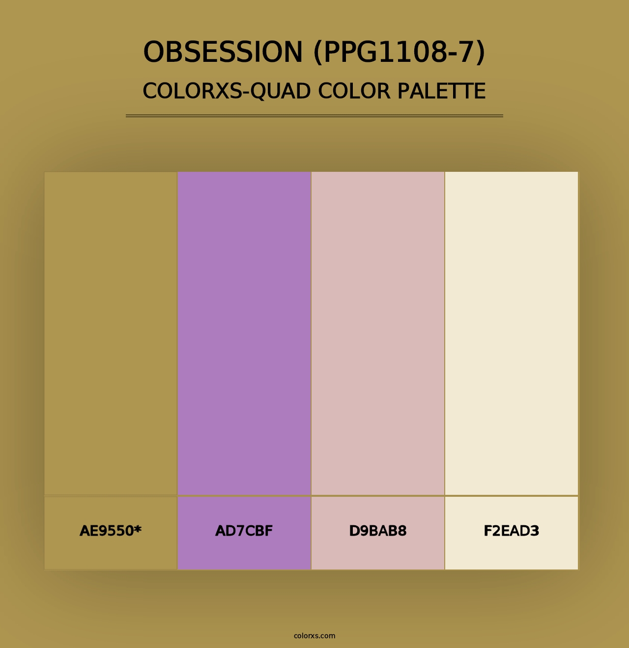 Obsession (PPG1108-7) - Colorxs Quad Palette