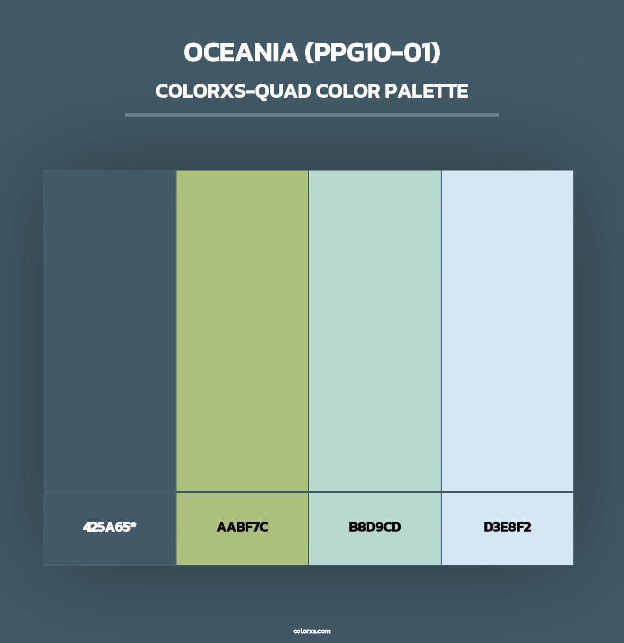 Oceania (PPG10-01) - Colorxs Quad Palette