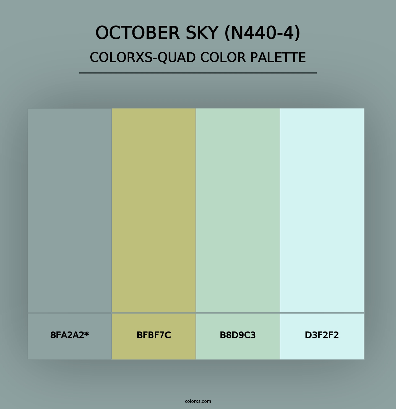 October Sky (N440-4) - Colorxs Quad Palette