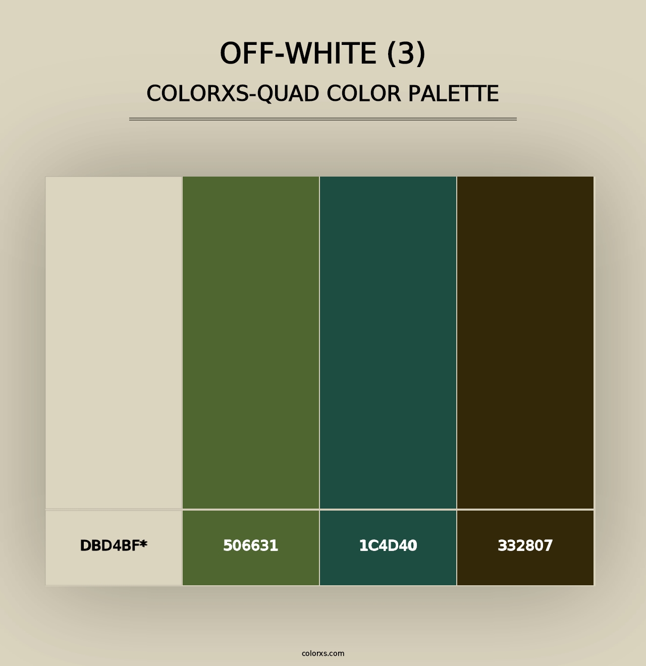 Off-White (3) - Colorxs Quad Palette