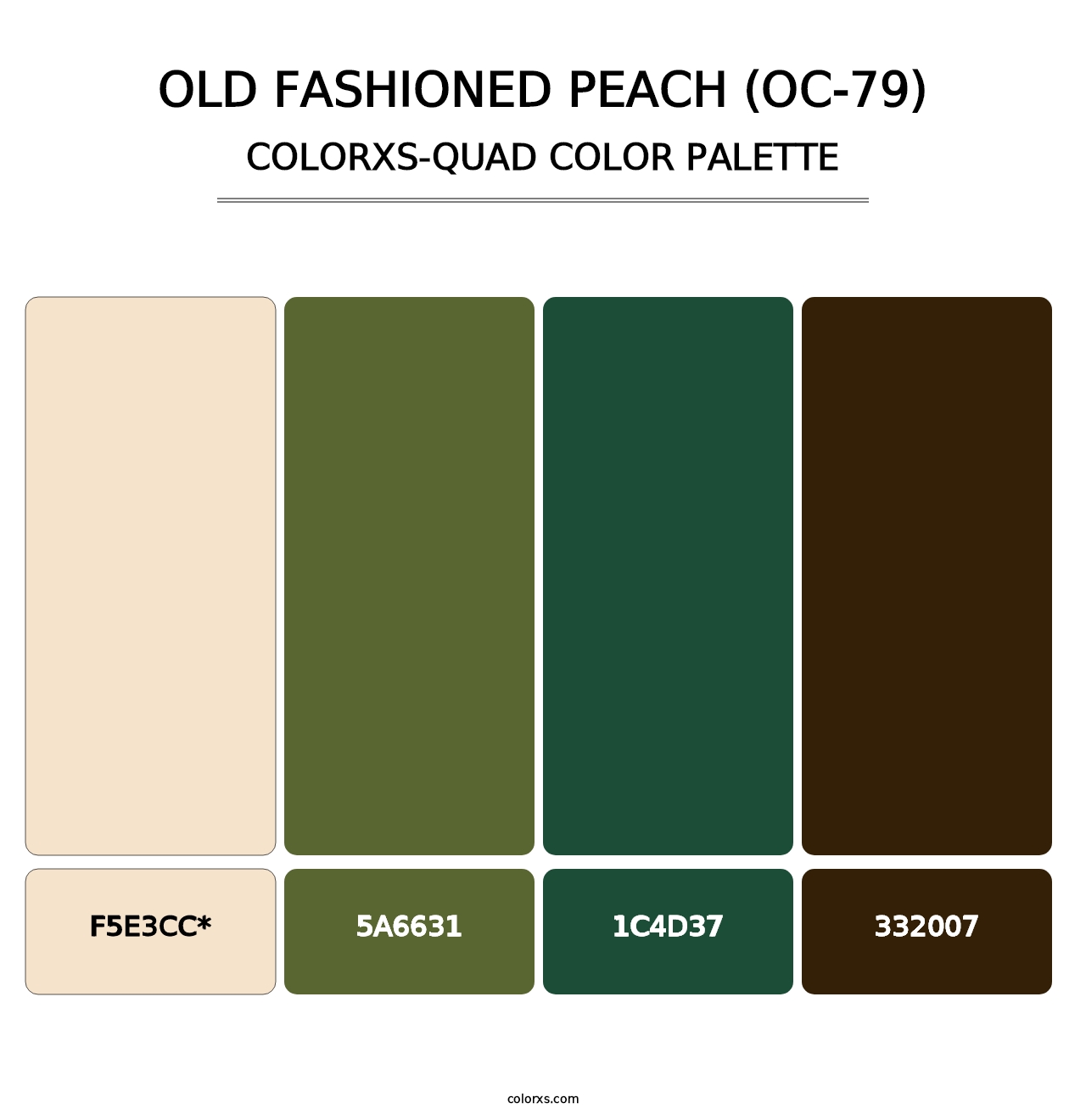 Old Fashioned Peach (OC-79) - Colorxs Quad Palette