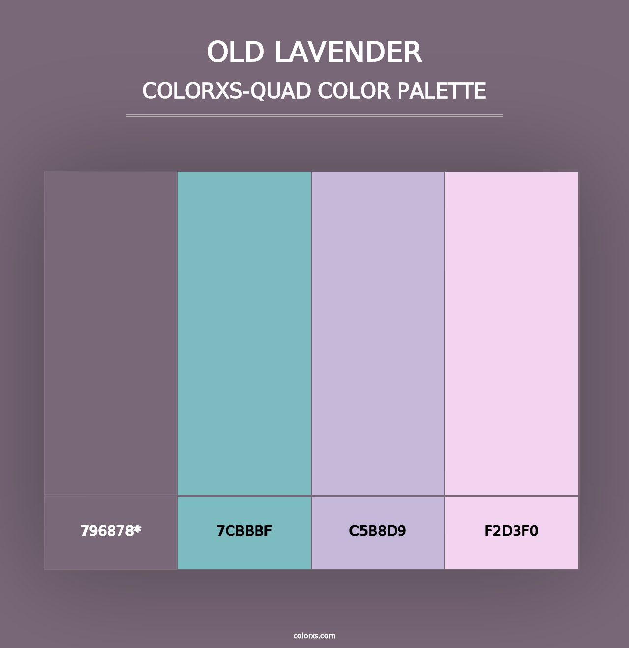 Old Lavender - Colorxs Quad Palette