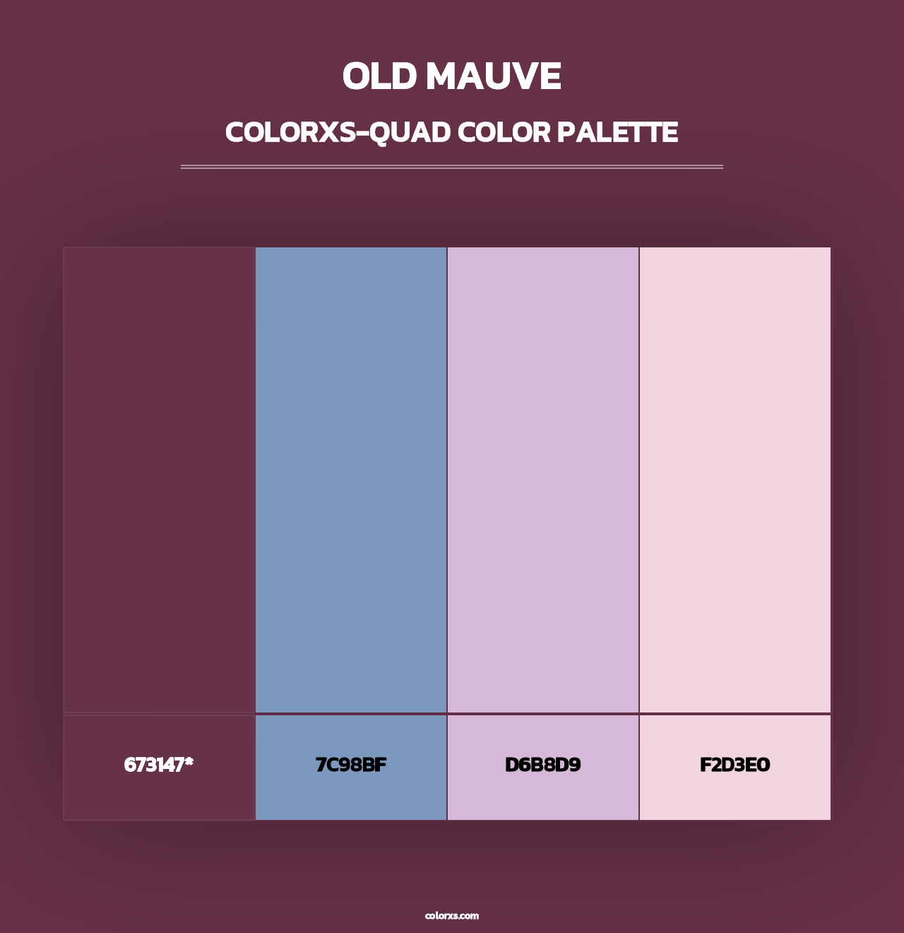 Old Mauve - Colorxs Quad Palette