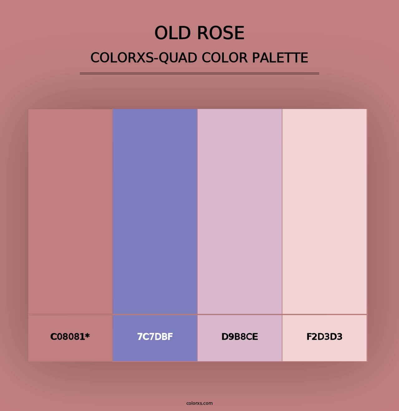 Old Rose - Colorxs Quad Palette