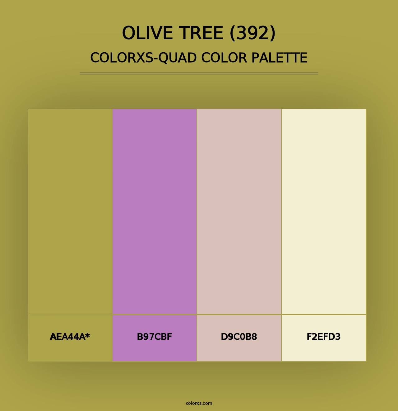 Olive Tree (392) - Colorxs Quad Palette