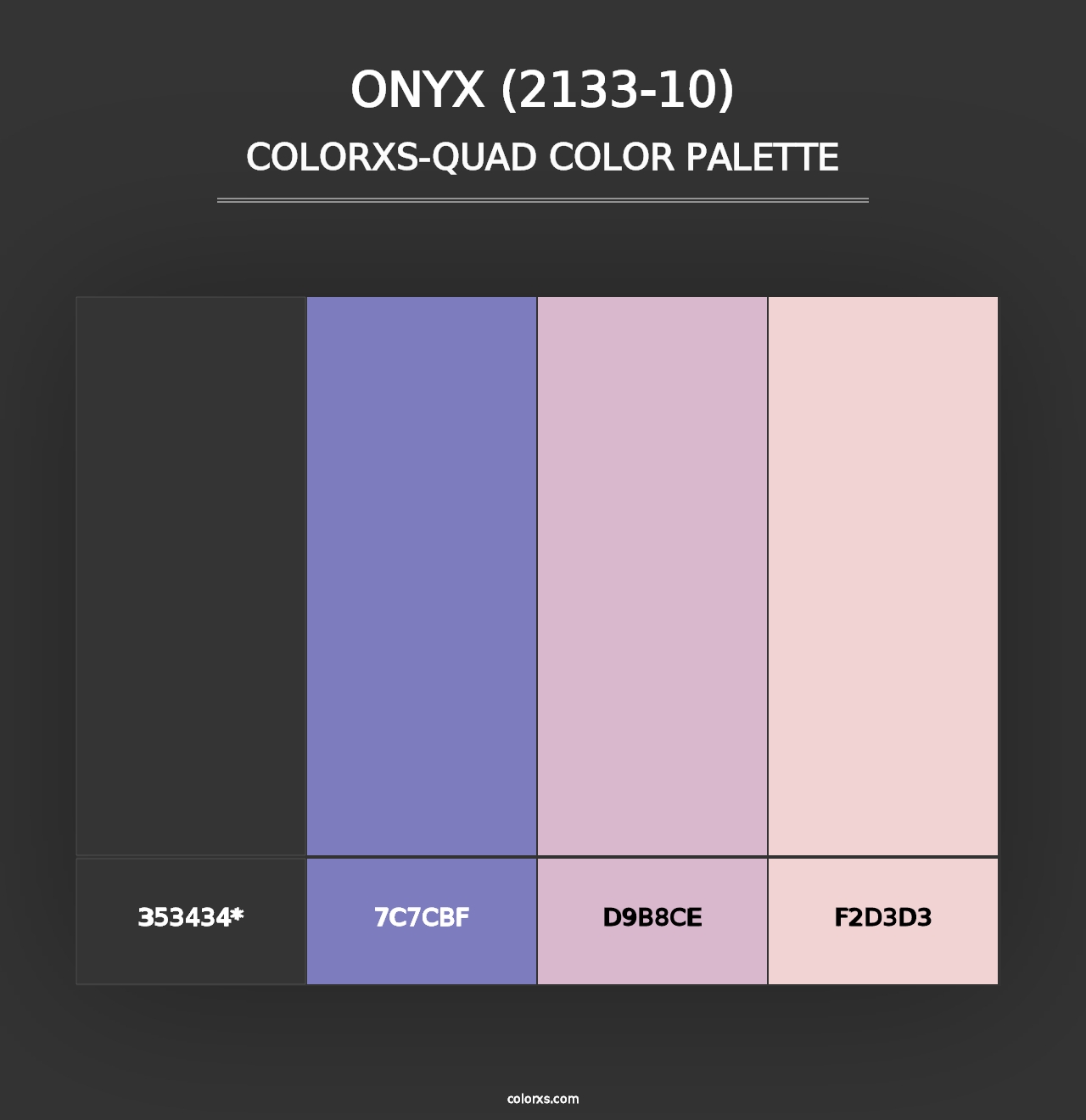 Onyx (2133-10) - Colorxs Quad Palette