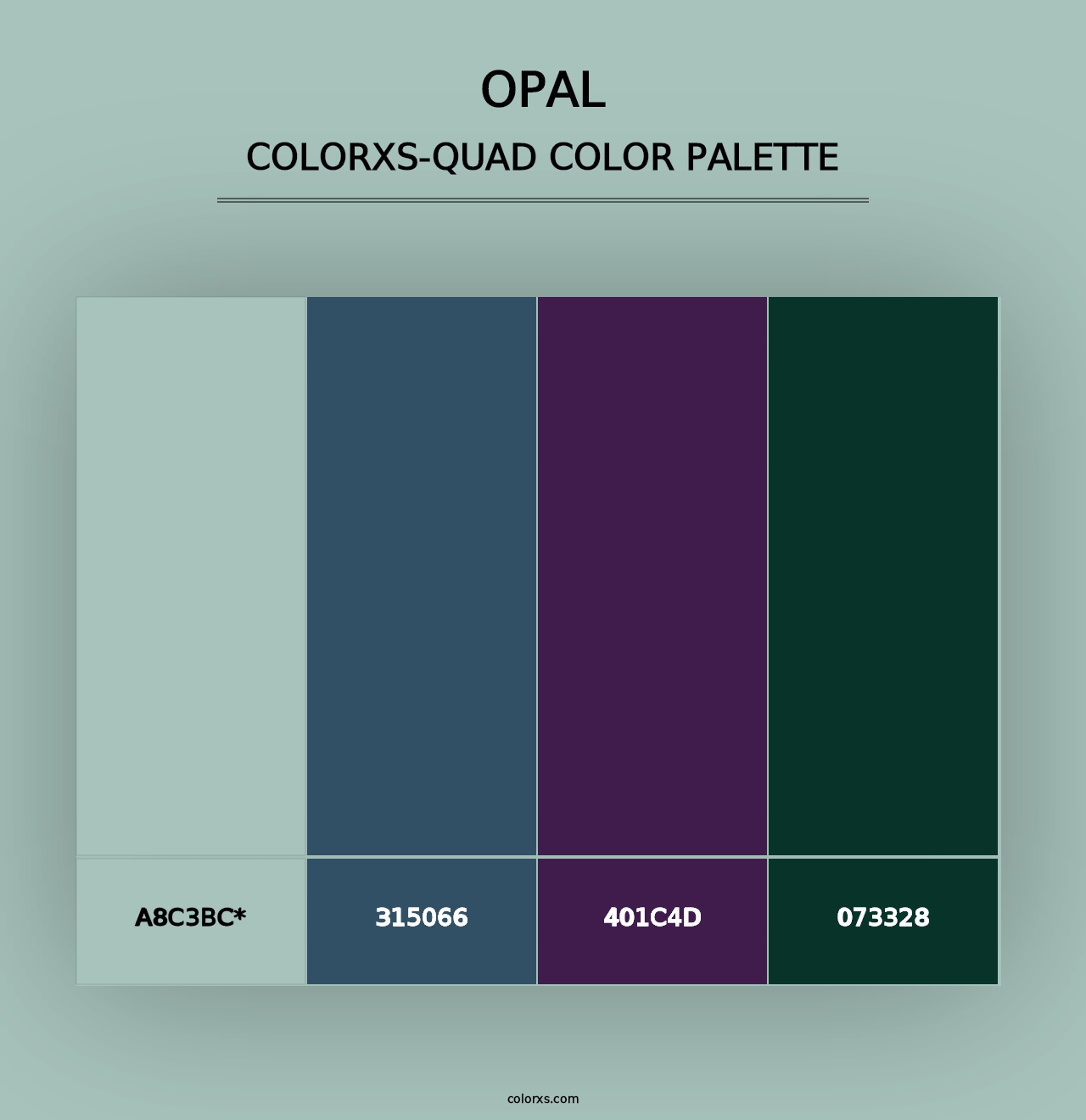 Opal - Colorxs Quad Palette