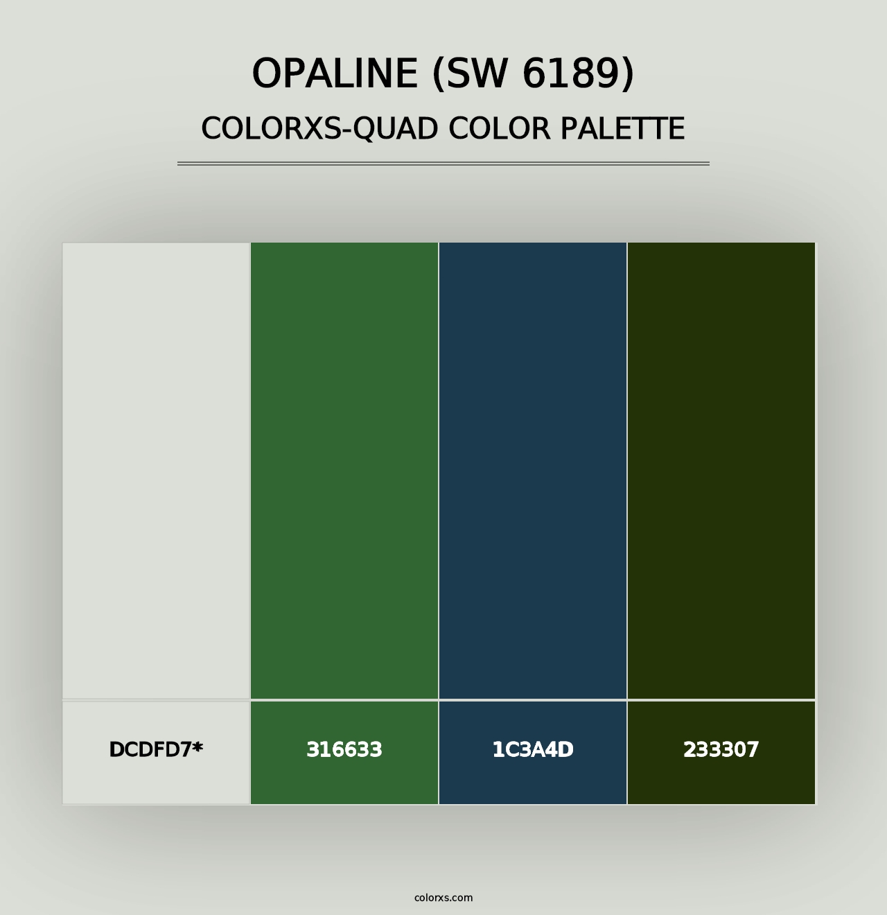 Opaline (SW 6189) - Colorxs Quad Palette