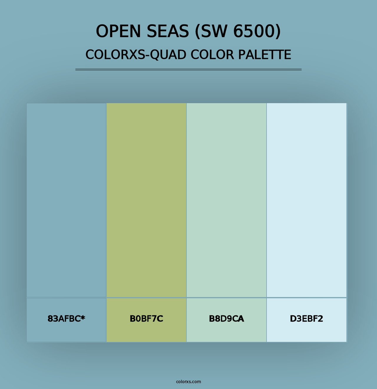 Open Seas (SW 6500) - Colorxs Quad Palette