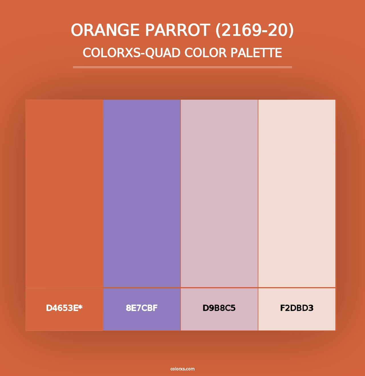 Orange Parrot (2169-20) - Colorxs Quad Palette