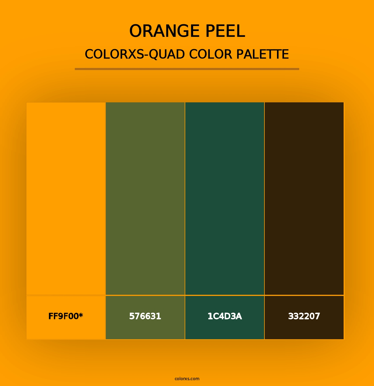 Orange Peel - Colorxs Quad Palette