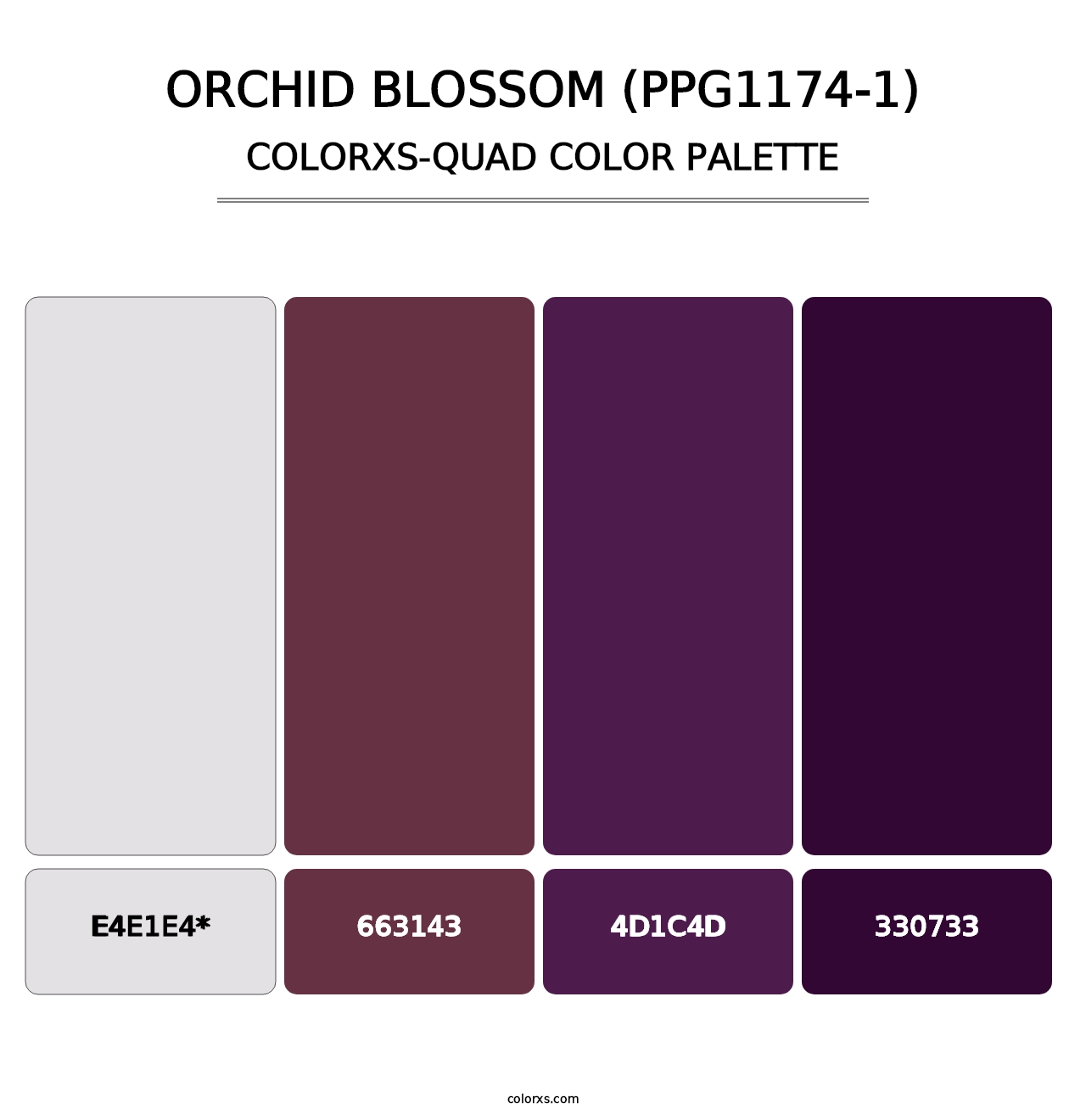 Orchid Blossom (PPG1174-1) - Colorxs Quad Palette