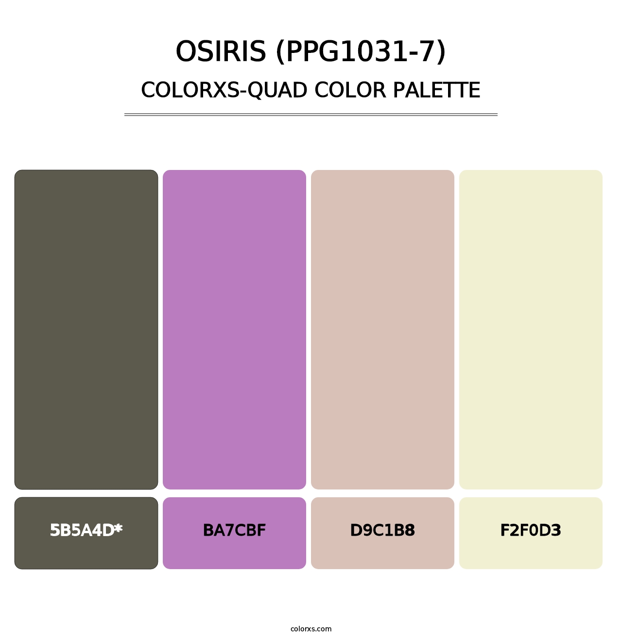 Osiris (PPG1031-7) - Colorxs Quad Palette