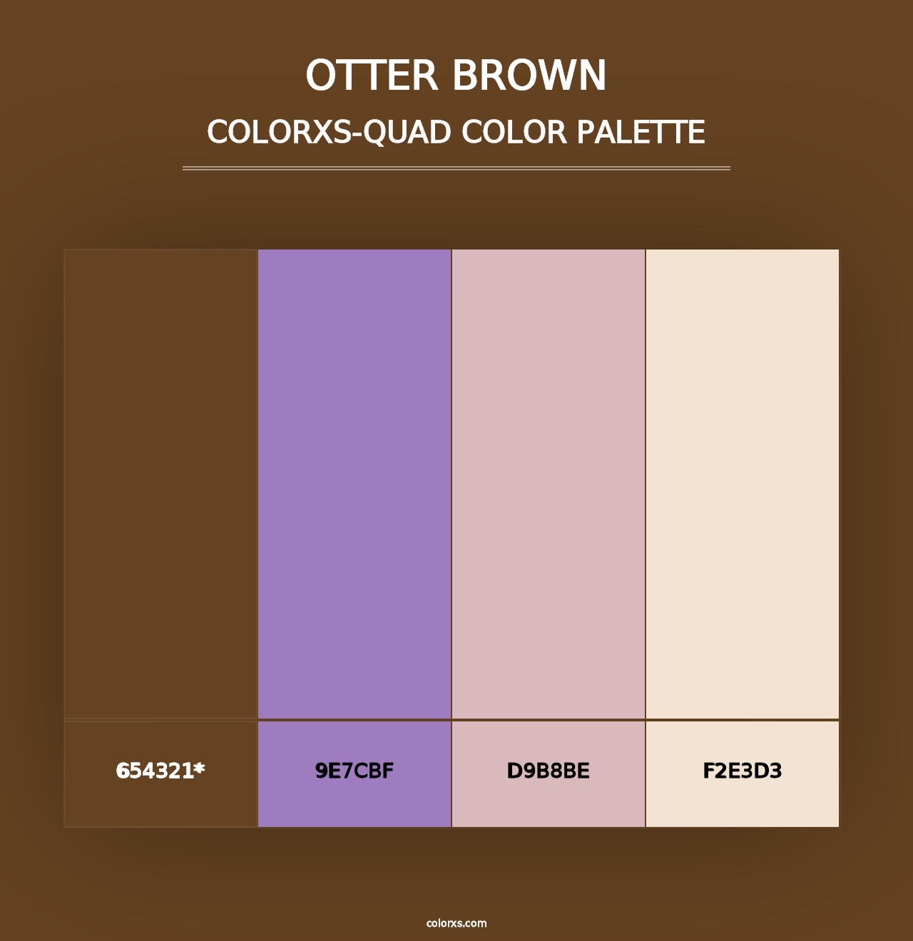 Otter Brown - Colorxs Quad Palette