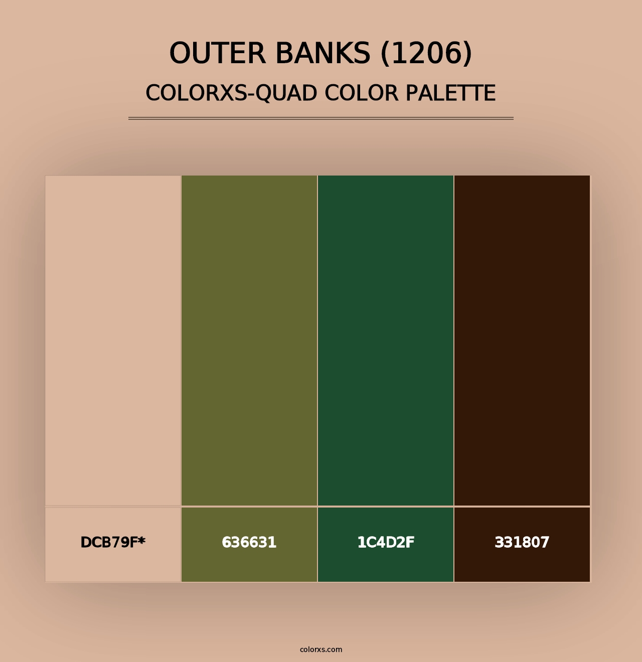 Outer Banks (1206) - Colorxs Quad Palette