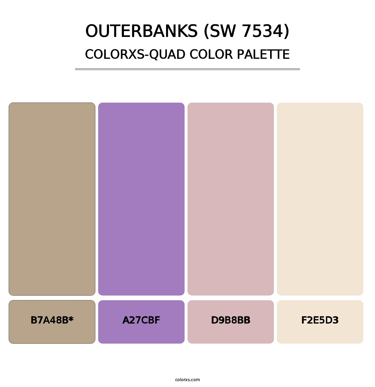 Outerbanks (SW 7534) - Colorxs Quad Palette