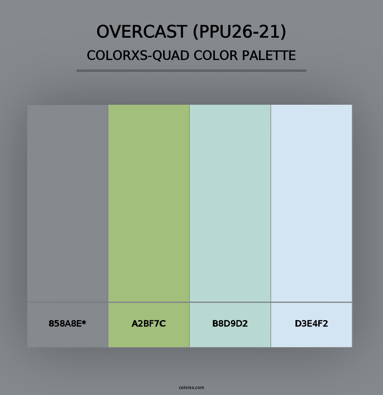 Overcast (PPU26-21) - Colorxs Quad Palette