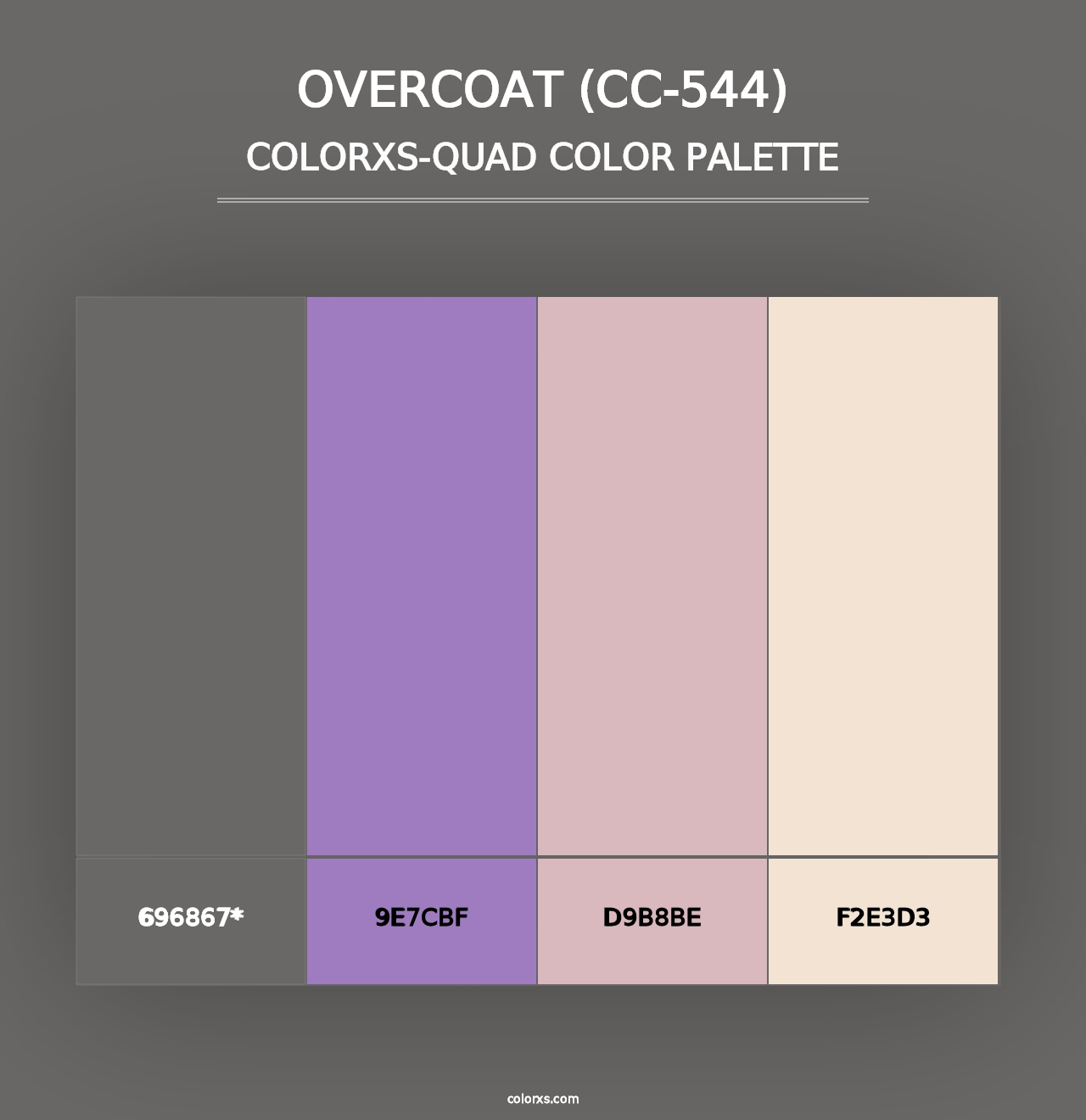 Overcoat (CC-544) - Colorxs Quad Palette