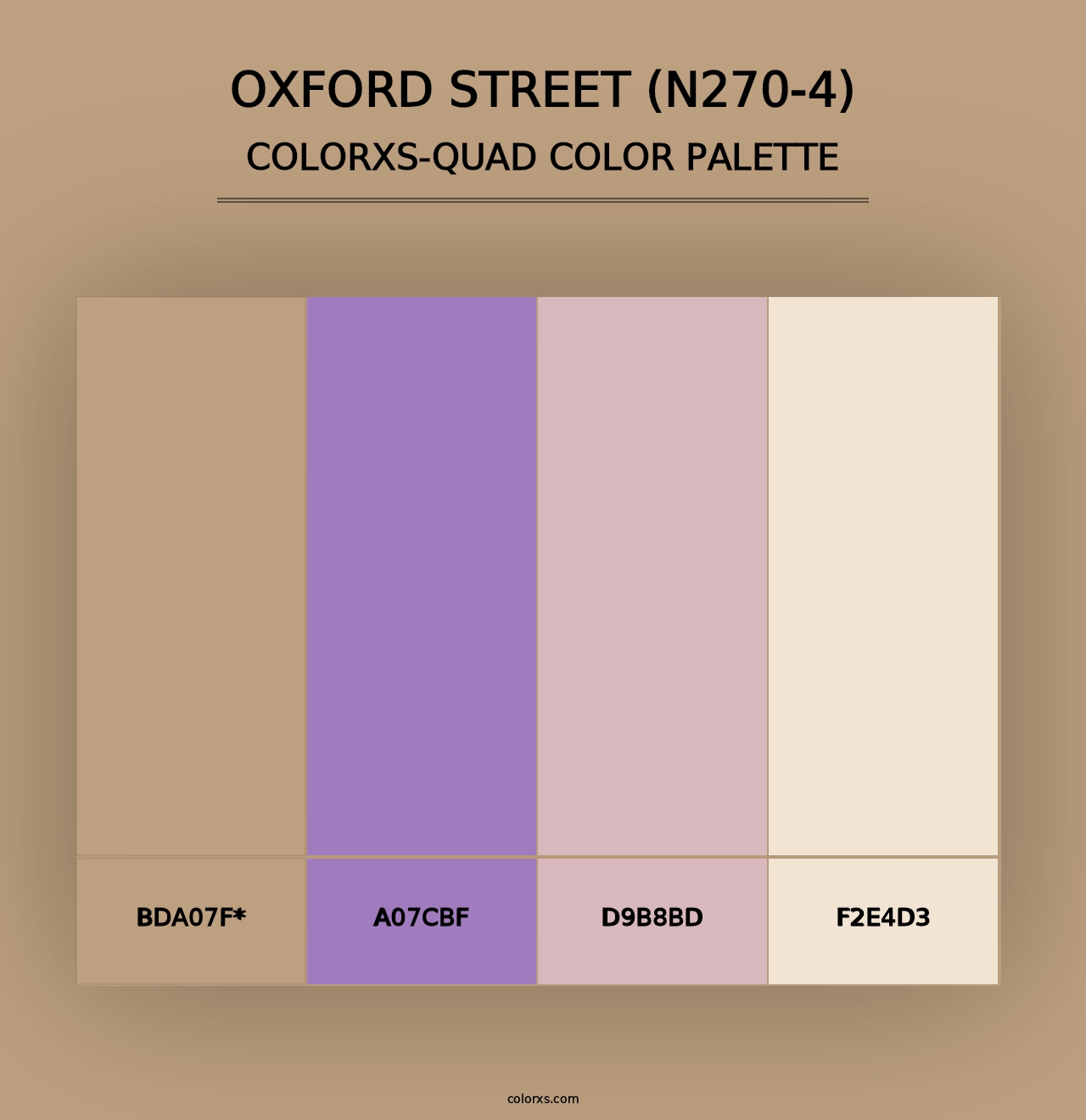 Oxford Street (N270-4) - Colorxs Quad Palette