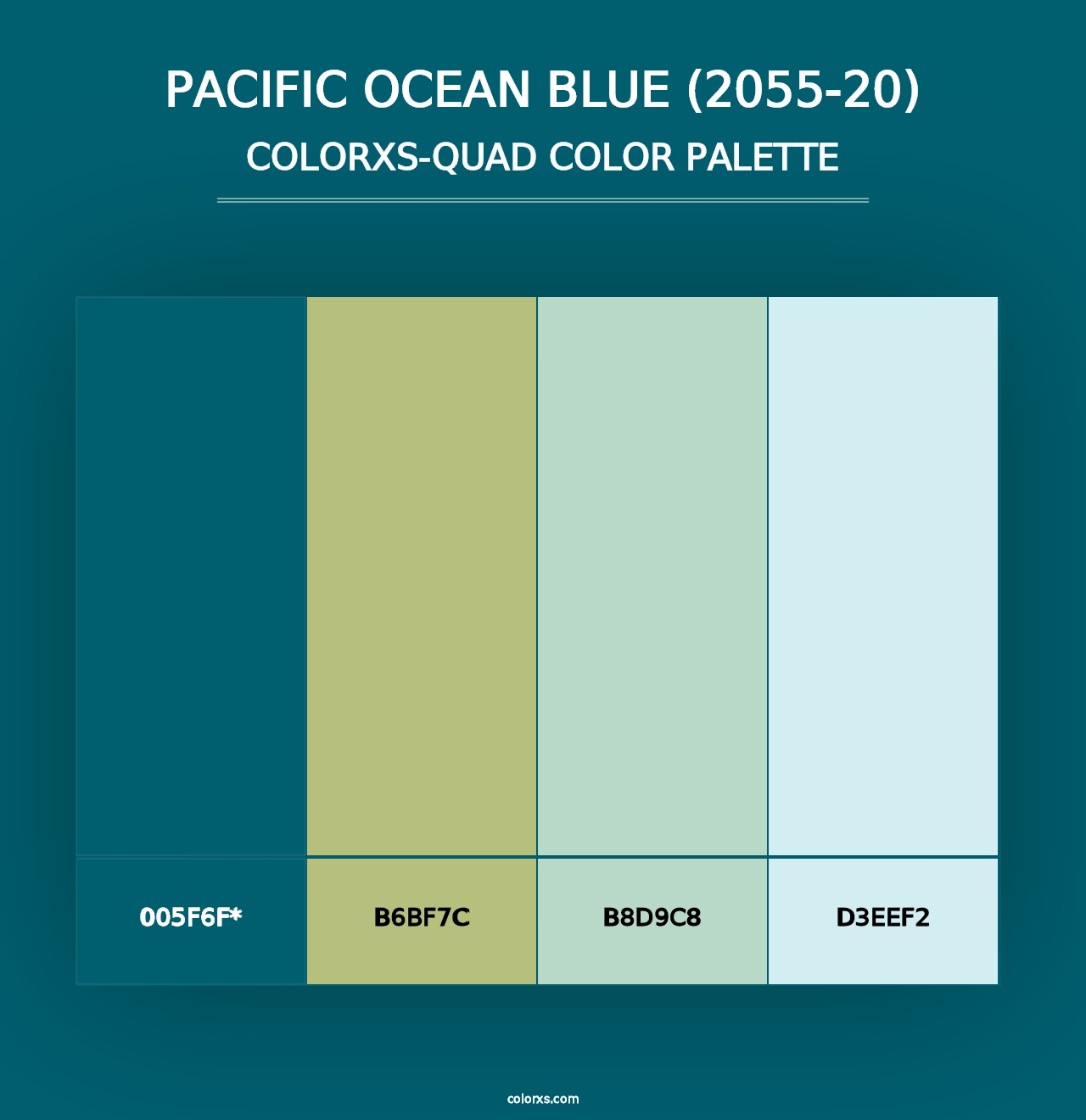 Pacific Ocean Blue (2055-20) - Colorxs Quad Palette