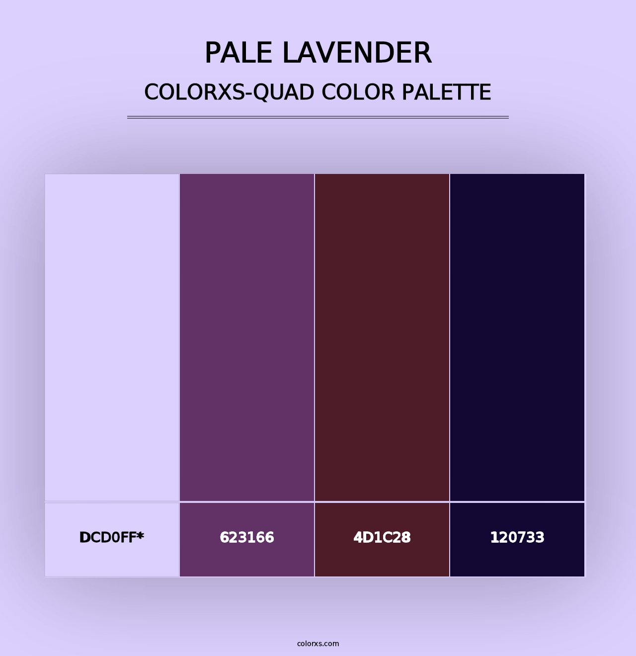 Pale Lavender - Colorxs Quad Palette