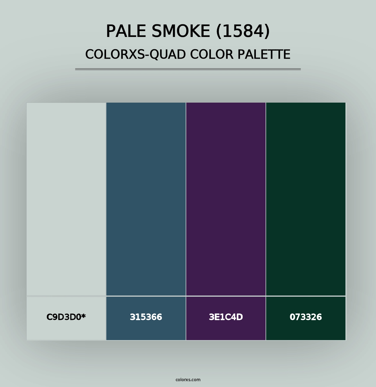 Pale Smoke (1584) - Colorxs Quad Palette