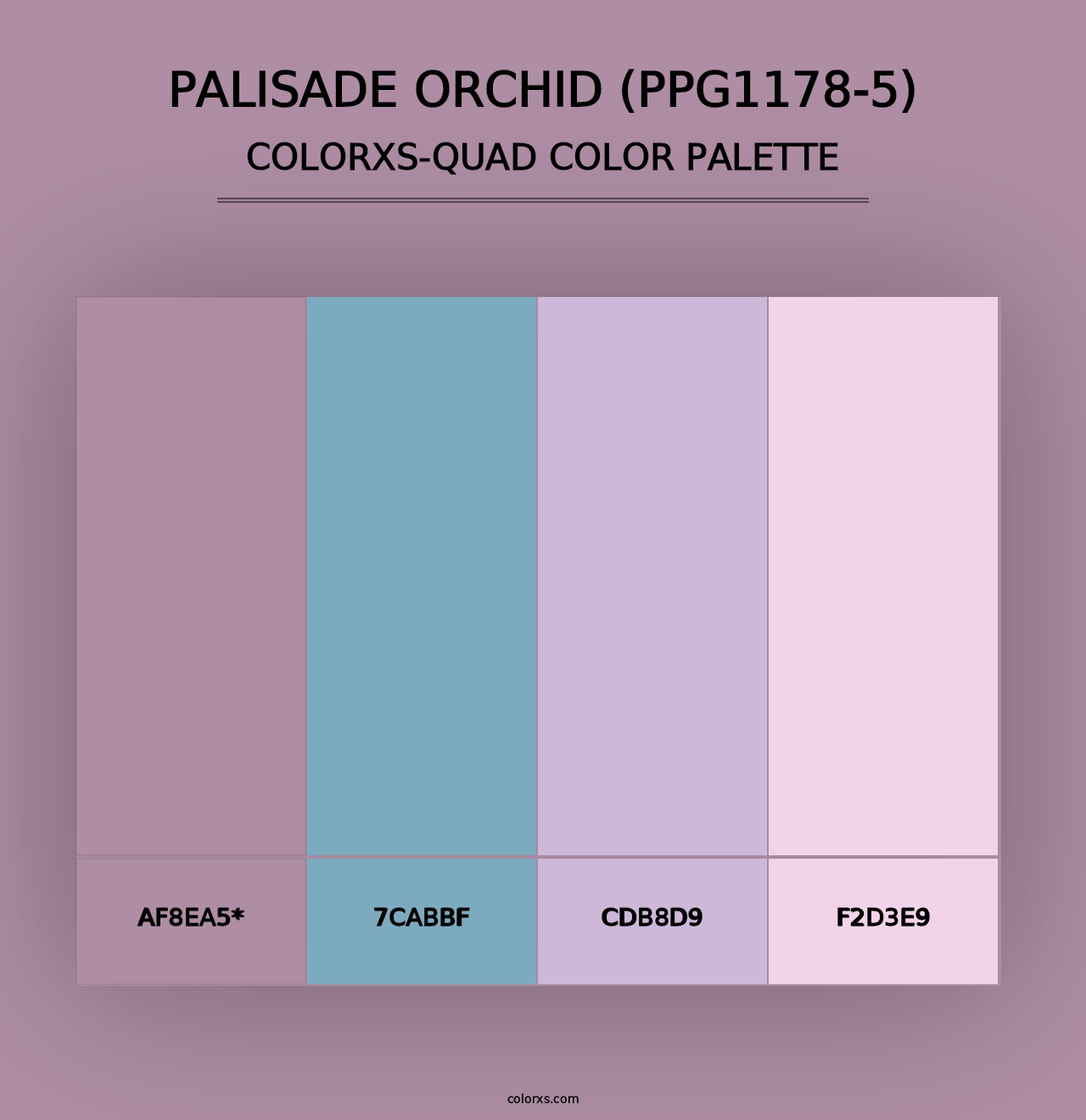 Palisade Orchid (PPG1178-5) - Colorxs Quad Palette