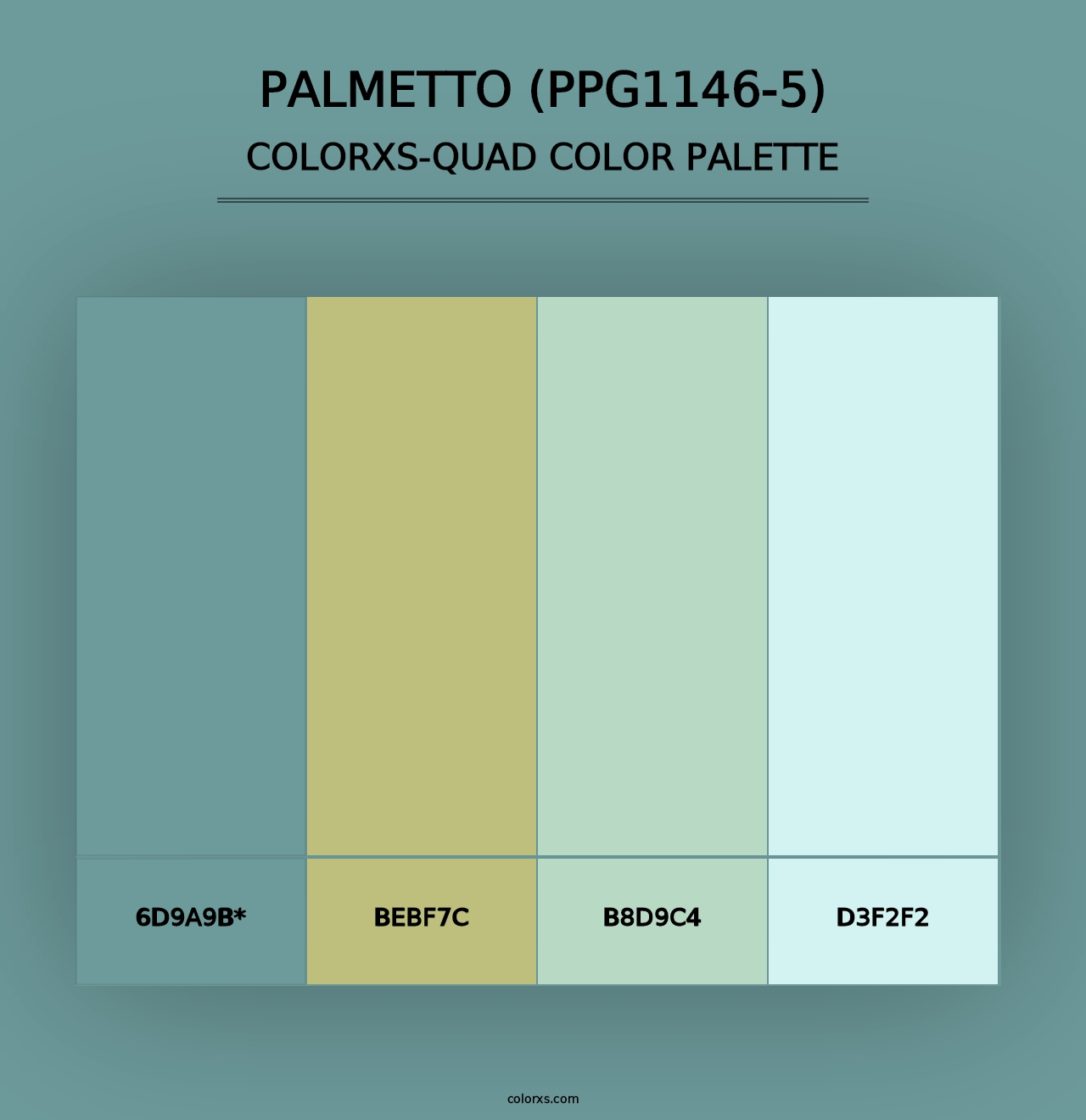 Palmetto (PPG1146-5) - Colorxs Quad Palette