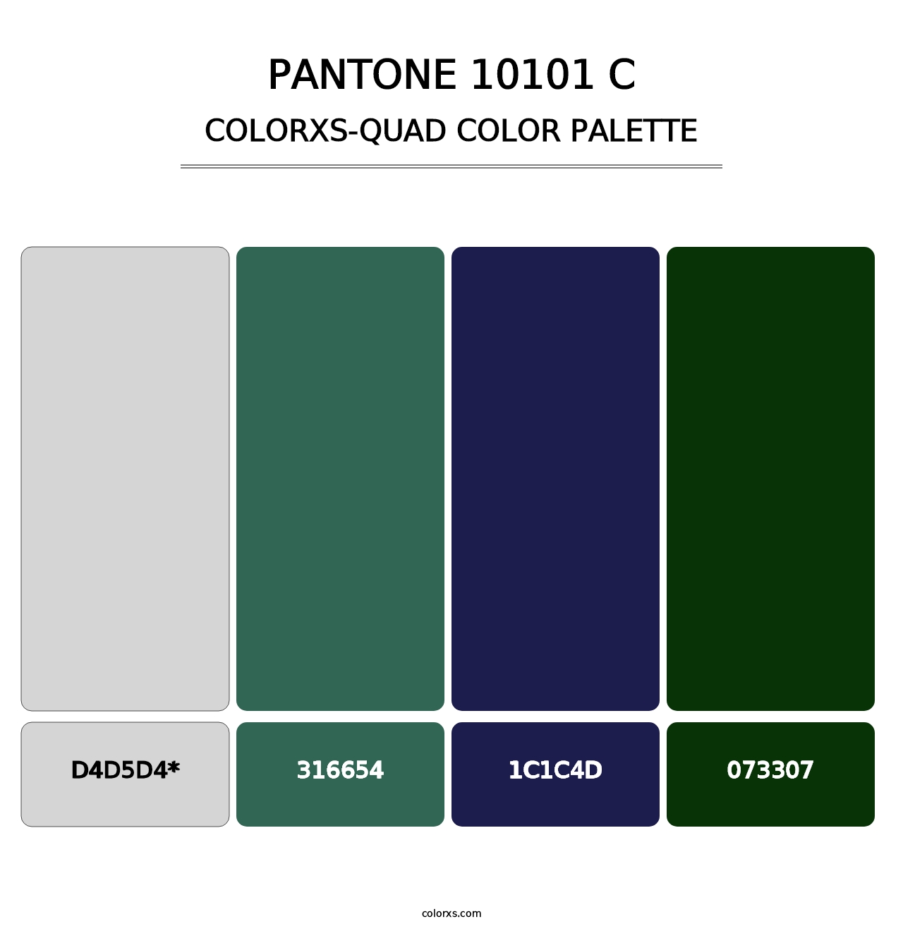 PANTONE 10101 C - Colorxs Quad Palette