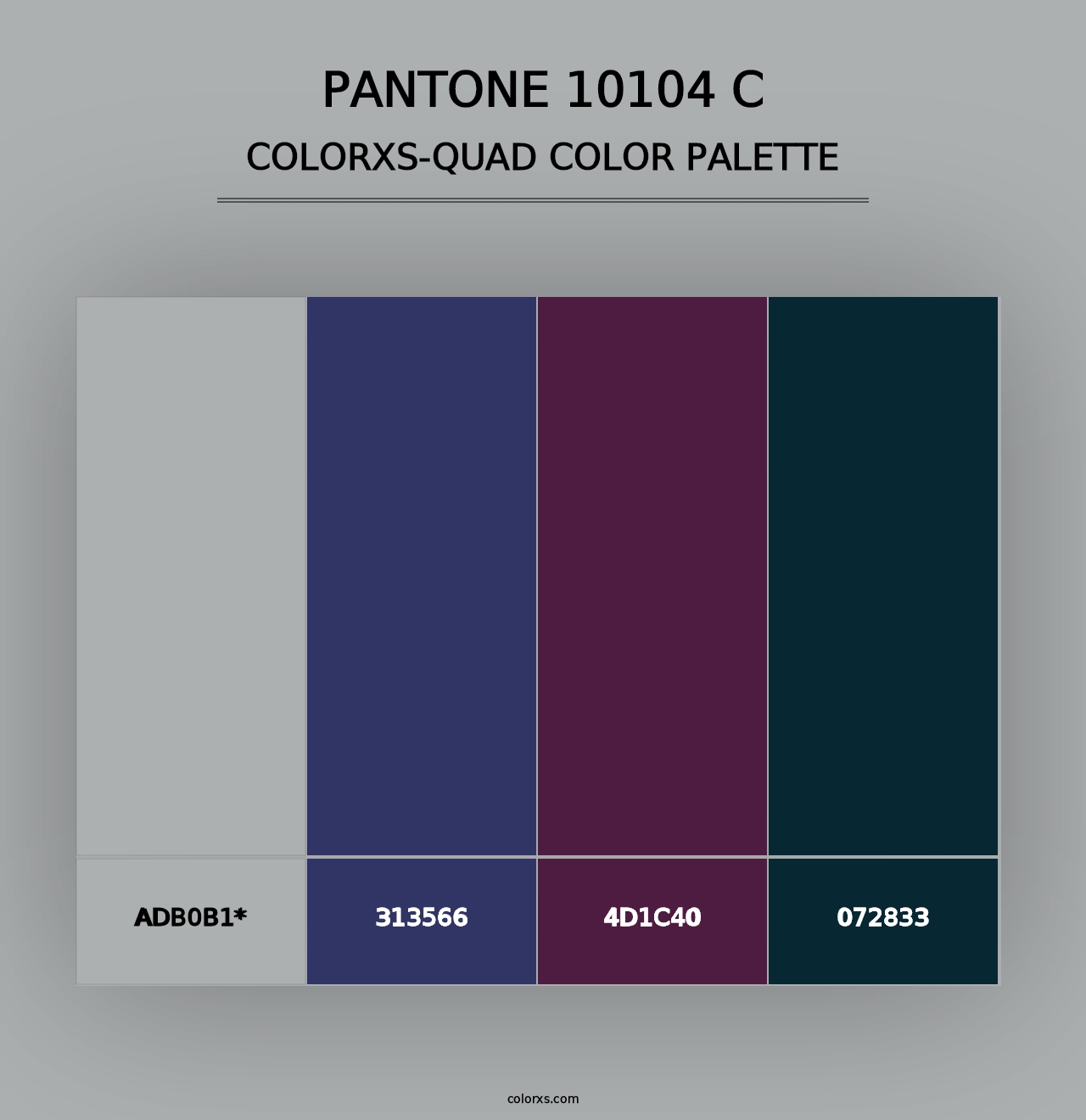 PANTONE 10104 C - Colorxs Quad Palette