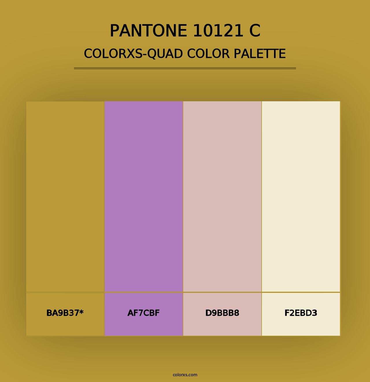 PANTONE 10121 C - Colorxs Quad Palette